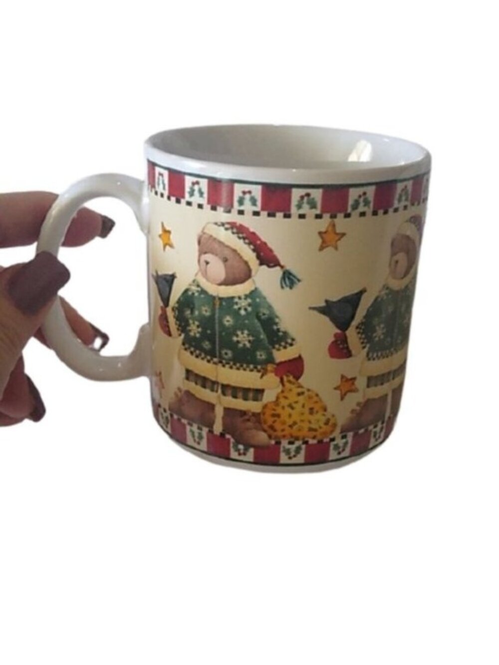 Sakura Debbie Mumm Christmas Bears Mug